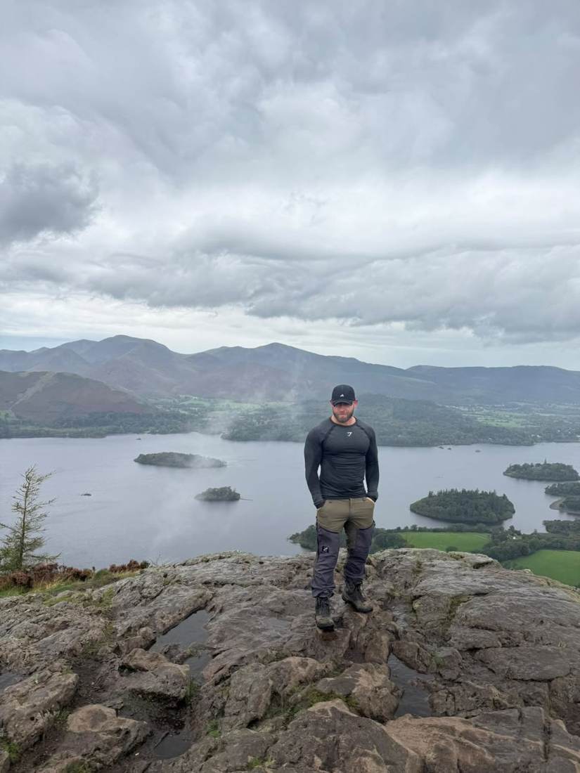 Jimmy on Walla Crag above Derwent Water