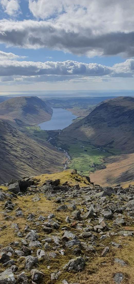 Looking down Wasdale to Wast Water